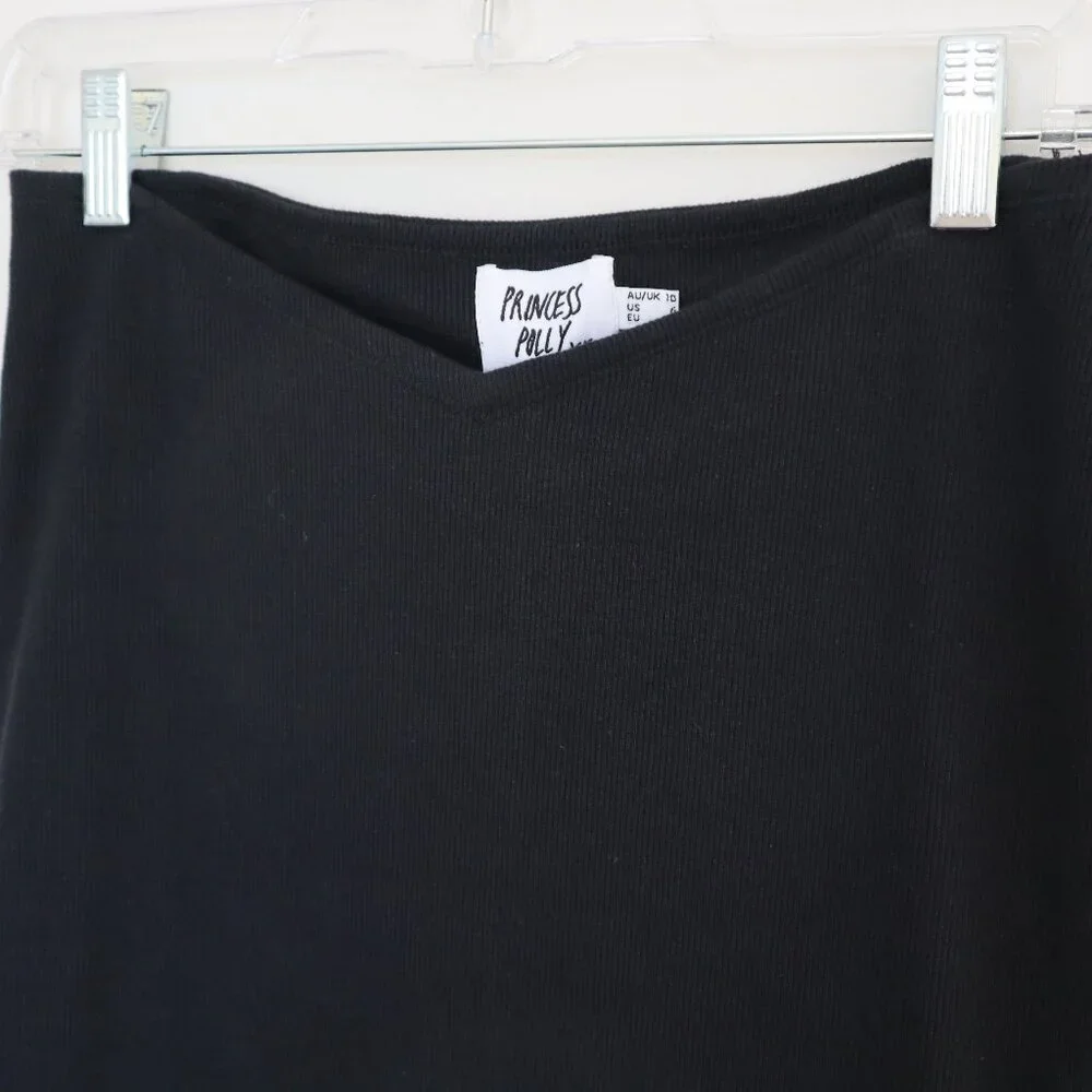 Princess Polly Black Midi Skirt - Sleek High Waist